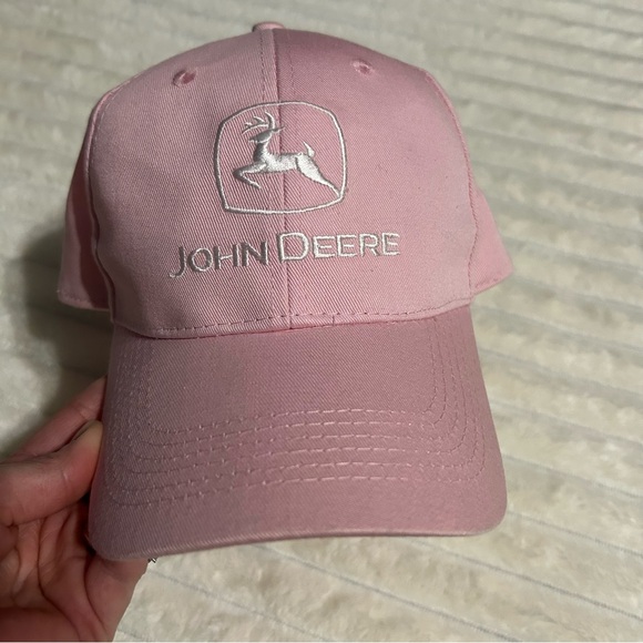 Pink John Deere Adjustable Baseball Cap - Picture 6 of 6